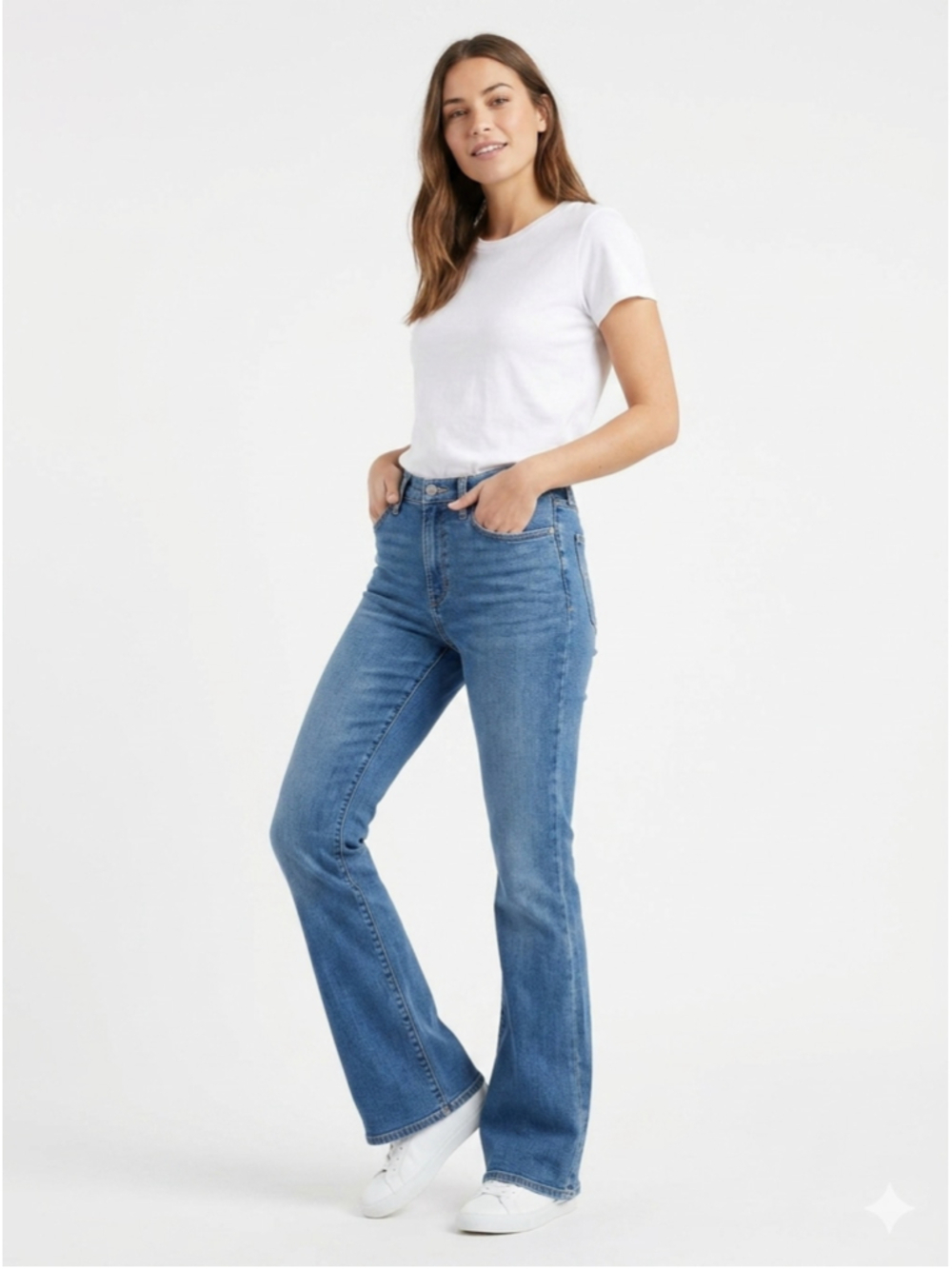 Levi's Women's Blue Bootcut Jeans 243 casual comfort work school trendy y2k chic